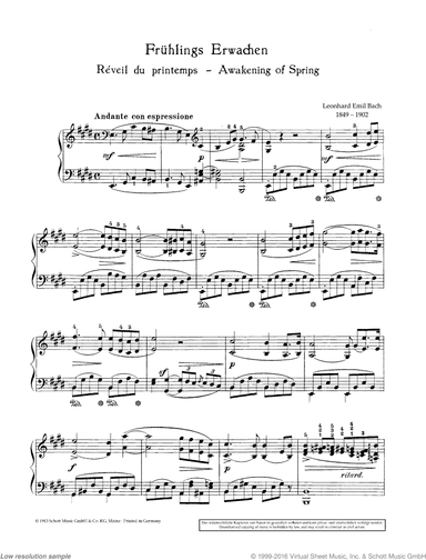 Awakening of spring in E major
