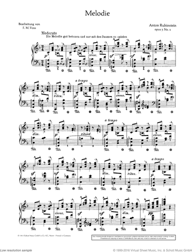 Melody in F major, Op. 3/1