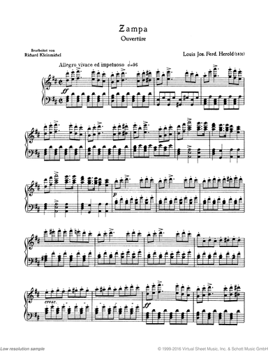 Zampa, Overture