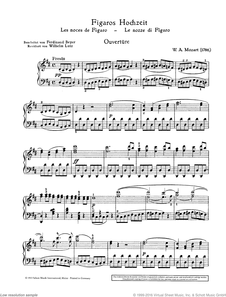 The Marriage of Figaro, K. 492, Overture