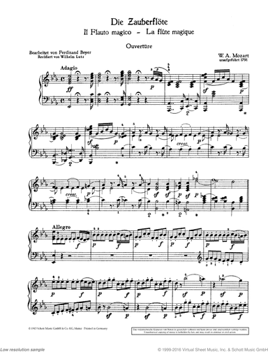The Magic Flute, K. 620, Overture