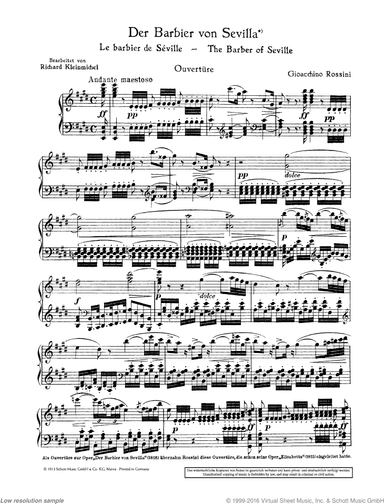 The Barber of Seville, Overture