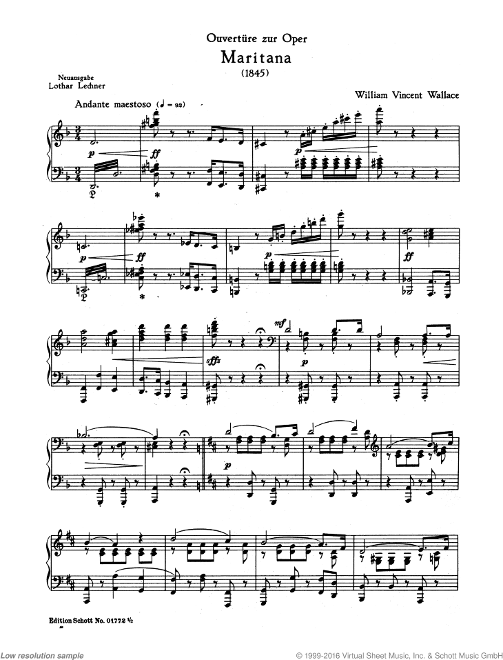 Maritana, Overture