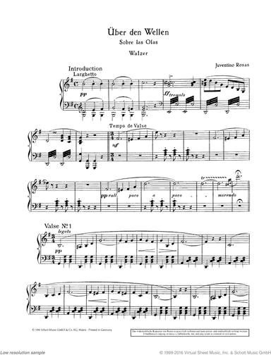 Over the Waves in G major, Waltz