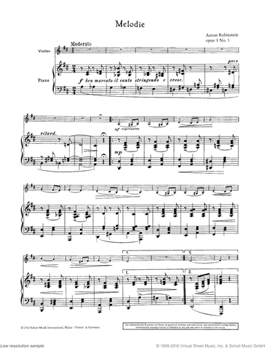 Melody in F, Op. 3/1