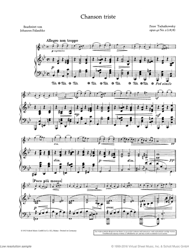 Chanson triste, Op. 40/2