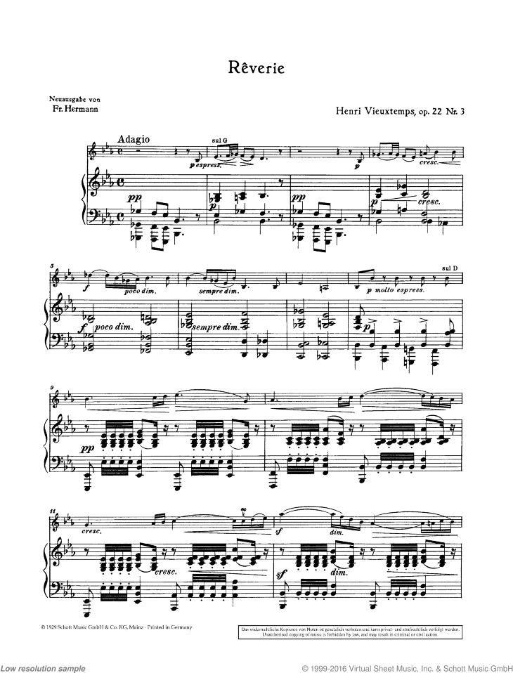 Reverie, Op. 22/3