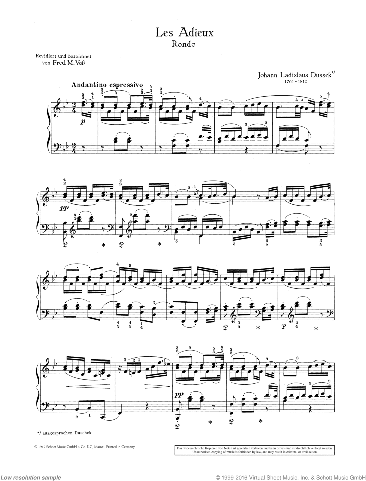 Les Adieux, Rondo