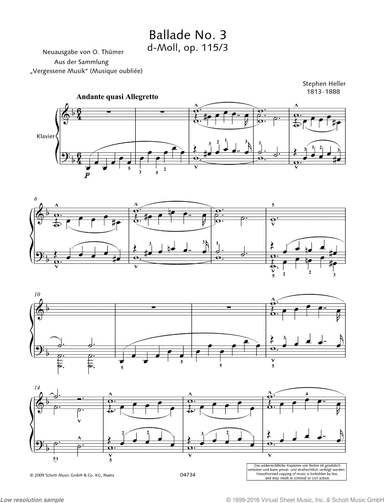 Ballade No. 3 in D minor, Op. 115
