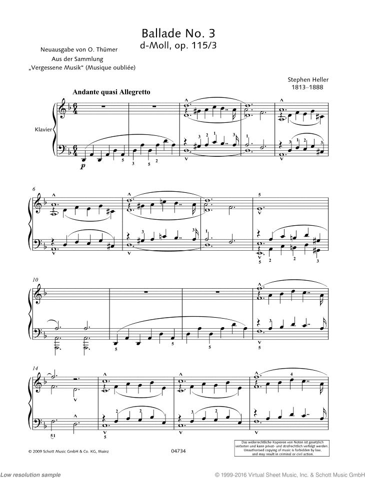 Ballade No. 3 in D minor, Op. 115