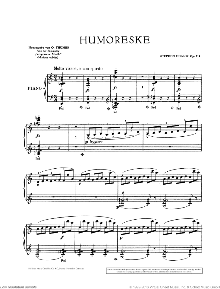Humoreske, Op. 112