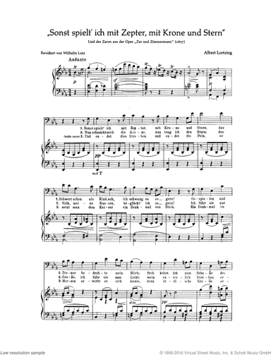 Sonst spielt' ich mit Zepter