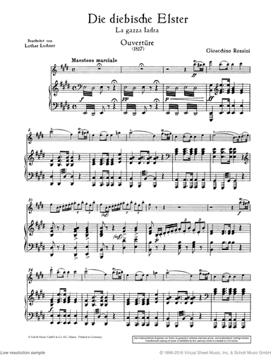 La gazza ladra, Overture