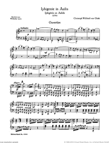 Iphigenie in Aulis, Overture