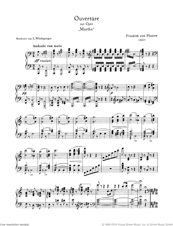 Martha, Overture