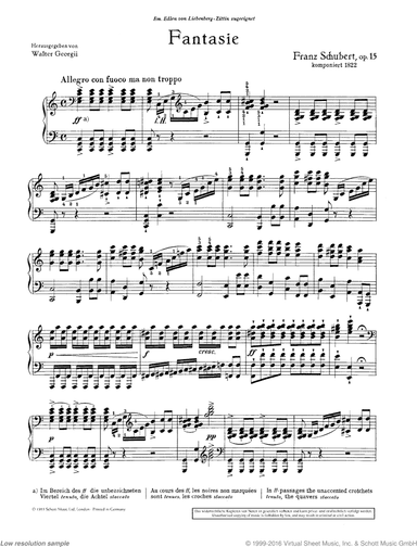 Wanderer Fantasy, Op. 15 D 760