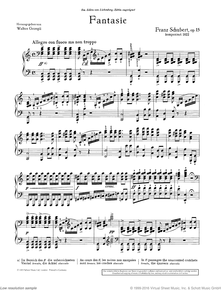 Wanderer Fantasy, Op. 15 D 760