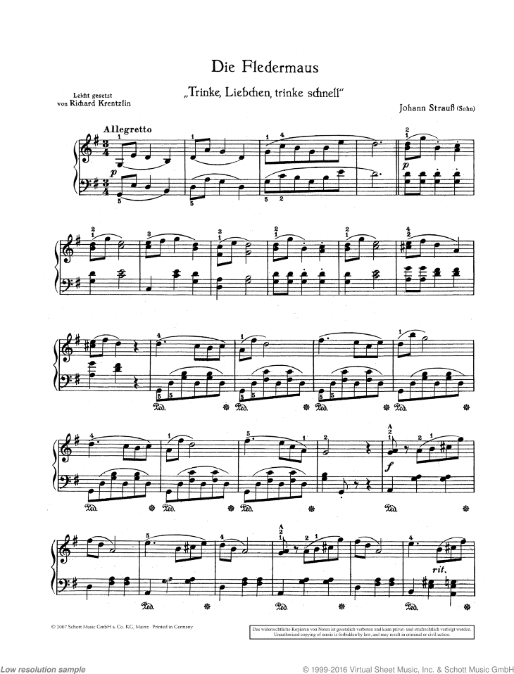 Three Pieces, from &quot;Die Fledermaus&quot;