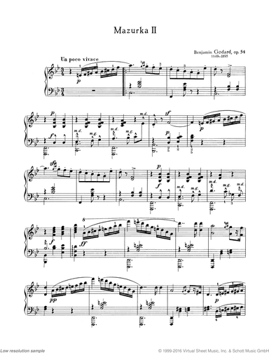 Mazurka II in B-flat major, Op. 54