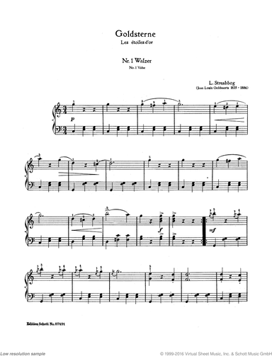 Les etoiles d'or No. 1, Waltz
