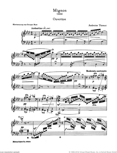Mignon, Overture