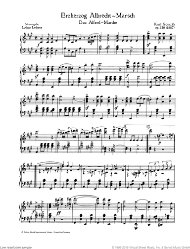 Archduke Albrecht March, Op. 136