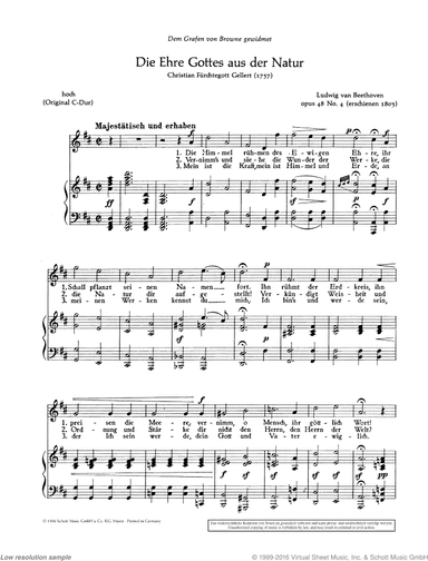Die Ehre Gottes aus der Natur, Op. 48/4