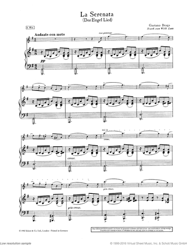 La Serenata in G major, Angel's Serenade