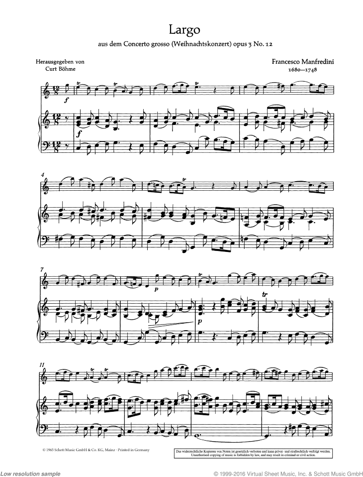 Largo, Op. 3/12