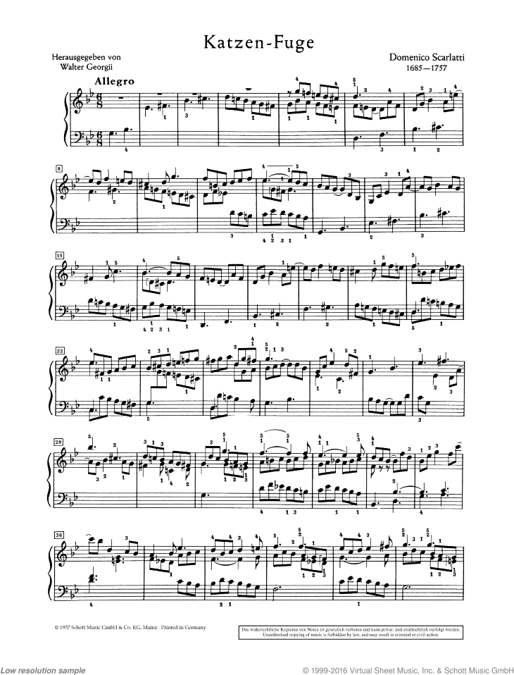 Cat's fugue