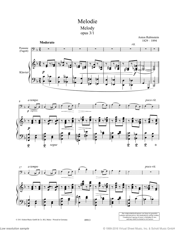 Melody, Op. 3/1