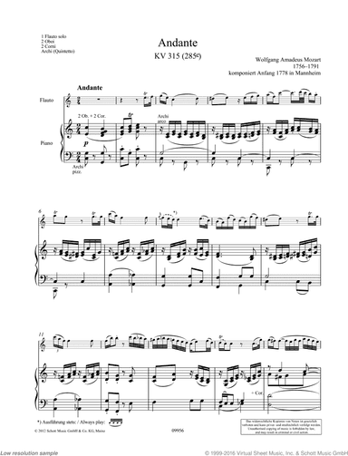 Andante, K. 315 (285e)
