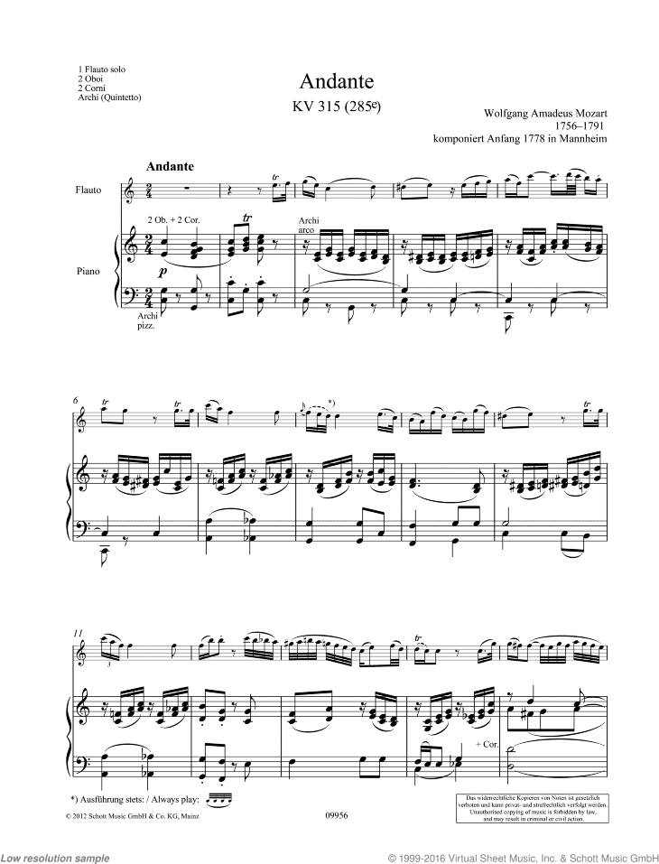 Andante, K. 315 (285e)