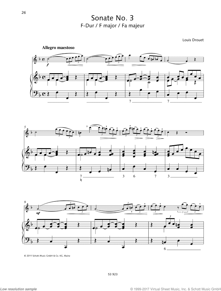 Sonata No. 3, F major