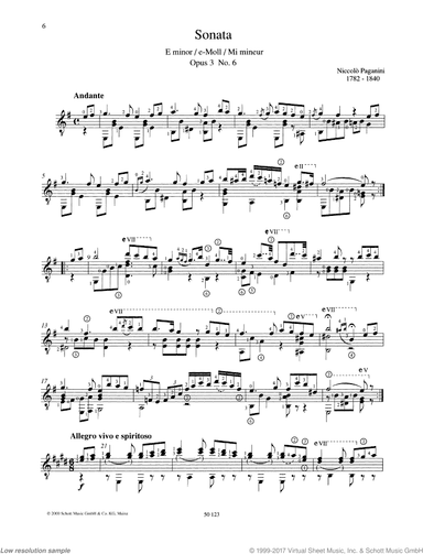 Sonata in E minor, Op. 3 No. 6
