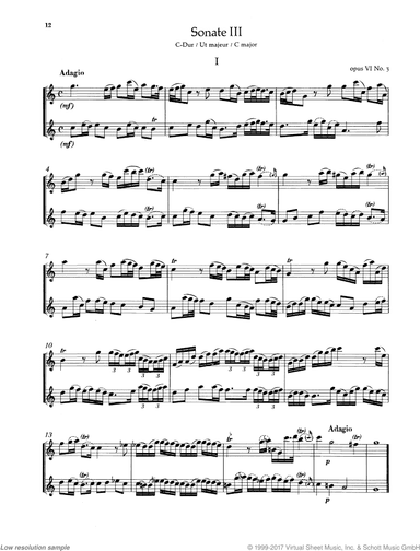 Sonata in C major, Op. 6 No. 3