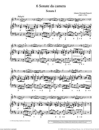 Sonata No. 1, from: 6 Sonate da Camera