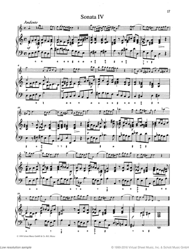 Sonata No. 4, from: 6 Sonate da Camera