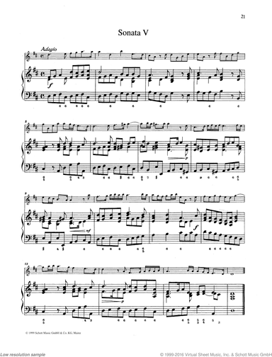Sonata No. 5, from: 6 Sonate da Camera