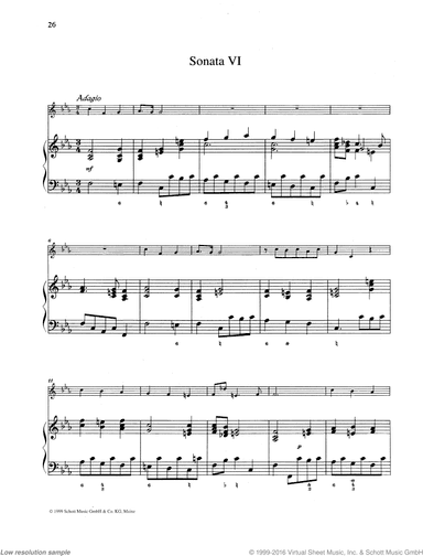 Sonata No. 6, from: 6 Sonate da Camera