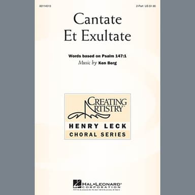 Cantate Et Exultate