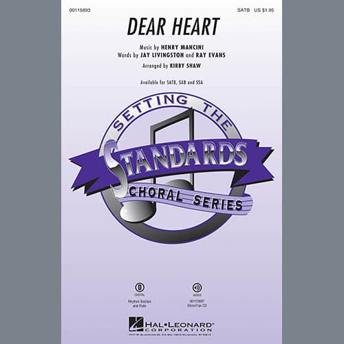Dear Heart (arr. Kirby Shaw) - Drums