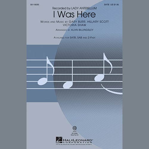 I Was Here (arr. Alan Billingsley)