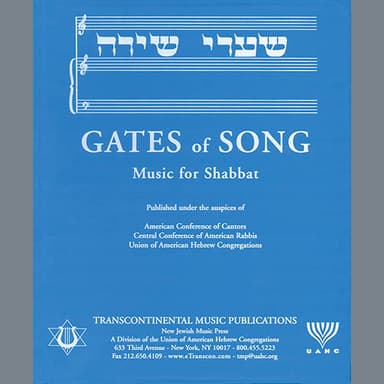 Gates Of Song (Music For Shabbat)