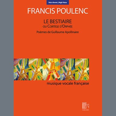 Le Bestiaire ou le Cortège d'Orphée (High Voice)