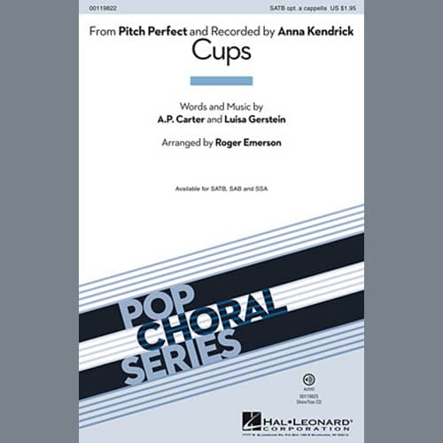 Cups (from Pitch Perfect) (arr. Roger Emerson)