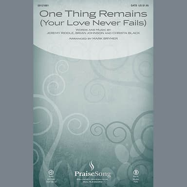 One Thing Remains (Your Love Never Fails) (arr. Mark Brymer)