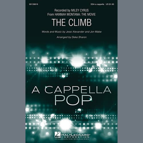 The Climb (from Hannah Montana: The Movie) (arr. Deke Sharon)