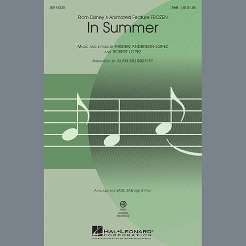 In Summer (from Frozen) (arr. Alan Billingsley)