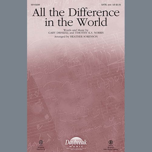 All the Difference in the World - Guitar/Electric Bass